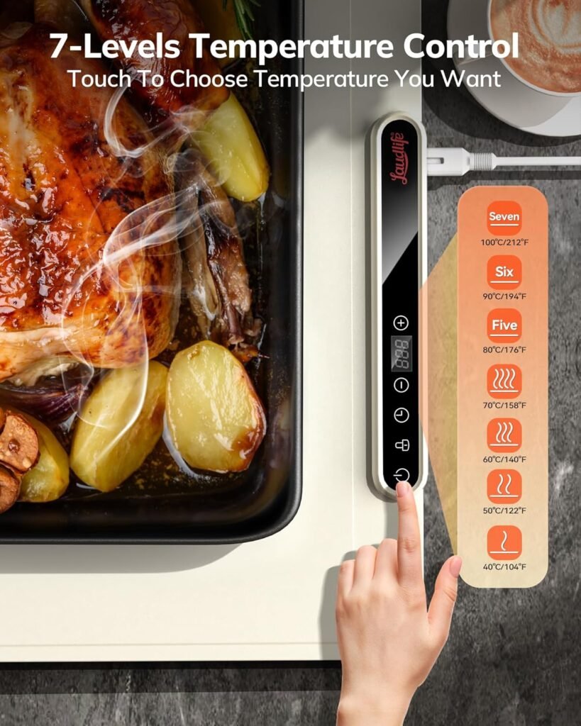 Food Warming Mat 24x16 – Foldable Buffet Warming Tray — New Gadget: